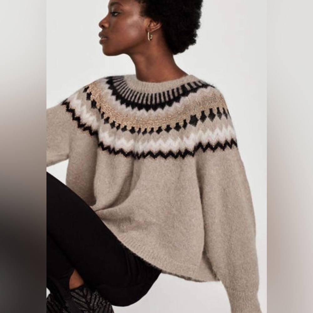 Zara oversize knit sweater size small